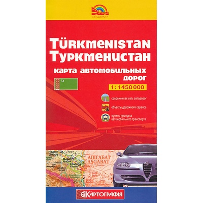mapa Turkmenistan 1:1,45 mil.