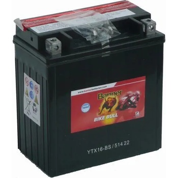 Image 1 of Banner Bike Bull AGM 12V 13Ah left+ YTX16-BS (514 22)