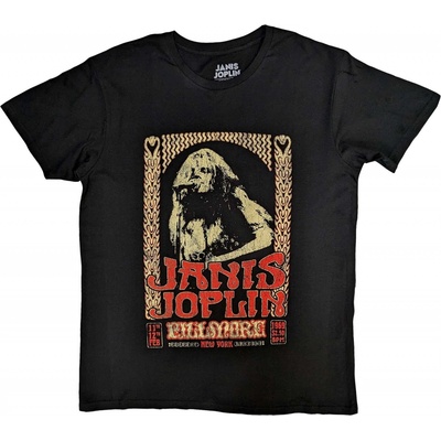 Janis Joplin tričko Vintage Poster čierne