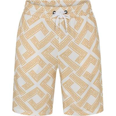 Criminal Damage Поларени къси панталони Criminal Damage Men's Roman Fleece Jogger Shorts - Off White/G