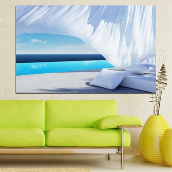 Vivid Home Картини пана Vivid Home от 1 част, Вода, Канава, 100x65 см, №0729