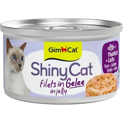 Gimcat ShinyCat Tuniak a losos v želé 70 g