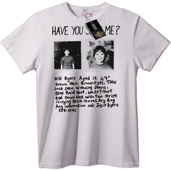 NOONEBRAND Тениска Уил Байерс от Stranger Things - XS, Black