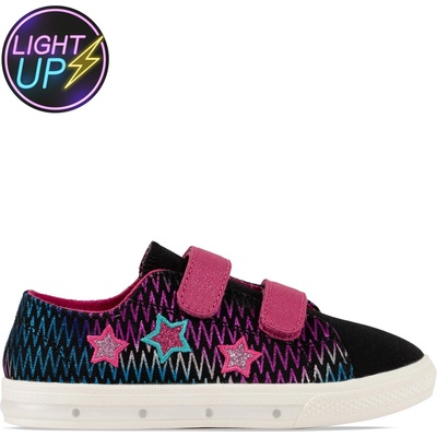 Fabric Маратонки Fabric Kids' Flash Canvas Light Up Trainers - Multi Star