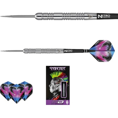 Red Dragon steel Peter Wright Snakebite Euro11, 20g, 85% volfrám 20g