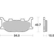 Brzdové destičky DP Brakes přední YAMAHA FZ6 N rok 04-06