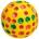 Ferplast - Cheese Ball - Гумена свиреща топка за кучета, 10 см