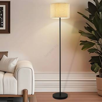 Brilagi - Подова лампа NORDIC WAVE 1xE27/15W/230V лен/черна (BG2611)