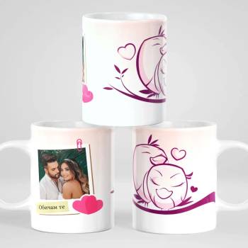 Image 1 of Art gift Чаша със снимка птички