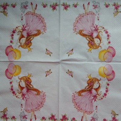Home fashion obrúsky Princezna a balonky 33x33cm