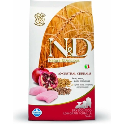 N&D Ancestral Grain Puppy All Breeds Starter Low Grain Chicken & Pomegranate 4 x 0,8 kg