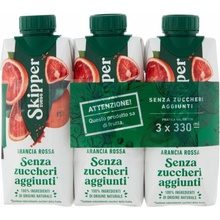 Skipper džús červený pomaranč bez cukru 3 x 330 ml