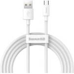 Baseus kabel USB A do Micro USB 2, 4A Wisdom TZCAMZJ-02 2 sztuki 1, 5 m biały