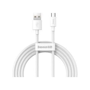 Baseus kabel USB A do Micro USB 2, 4A Wisdom TZCAMZJ-02 2 sztuki 1, 5 m biały