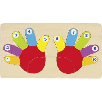 Image 1 of Goki Дървен пъзел Goki - Ръчички (57875)