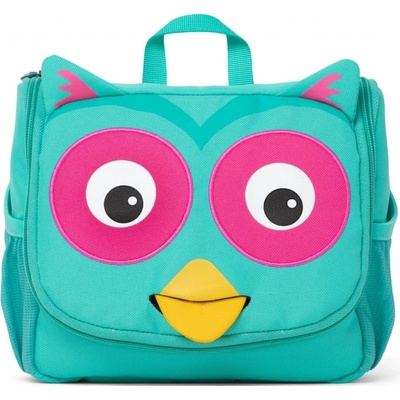 Affenzahn Detská kozmetická taštička Washbag Olivia Owl turquoise