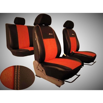 Autopotah Automega Volkswagen TOURAN II 2010-2015 Exclusive kůže a alcantara cihlové – Zboží Mobilmania