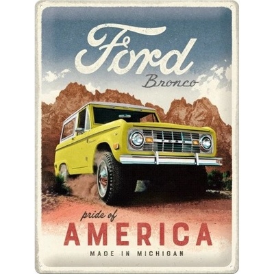 Postershop Plechová cedule: Ford Bronco (Pride of America) - 30x40 cm