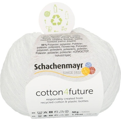 Schachenmayr Cotton 4 future 1 Bílá