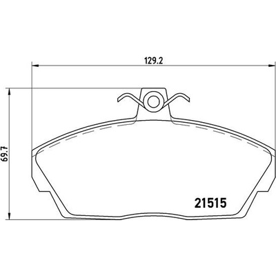 BREMBO Sada brzdových platničiek kotúčovej brzdy P44010