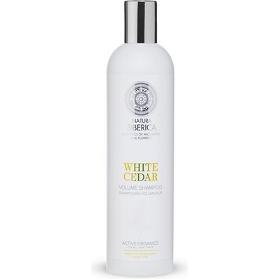 Natura Siberica Siberie Blanche Bílý cedr šampon pro objem a lesk 400 ml