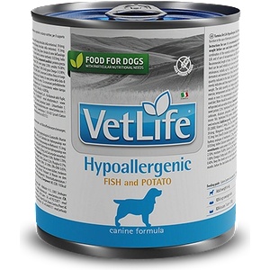 Vet Life Hypoallergenic Fish & Potato - диетична, хипоалергенна консерва за куче 300гр