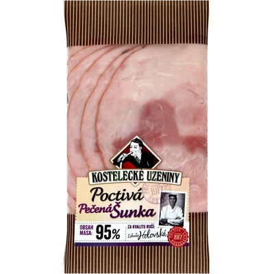 Kostelecké Uzeniny Poctivá pečená šunka 100 g
