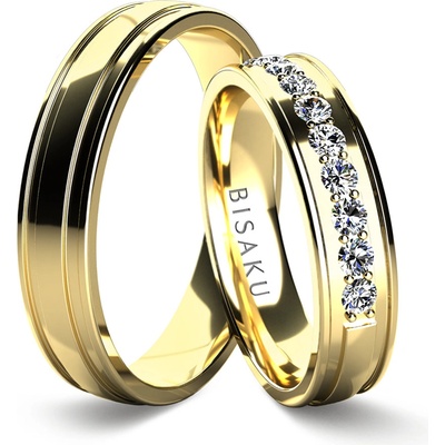 Bisaku Snubní Talia BIS B016452G Žluté zlato