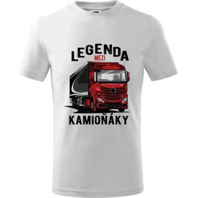 Legenda mezi kamioňáky tričko dětské bavlněné bílá