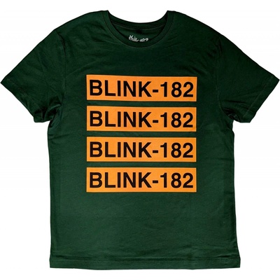 Blink 182 tričko Logo Repeat zelené