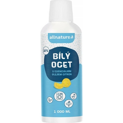 Allnature bílý ocet 10% citron 1000 ml