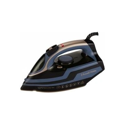 Russell Hobbs steam iron [3100W, 210g extra steam boost] Powersteam Ultra Pro (ceramic quartz sole, self-cleaning, spray function, anti-limescale & drip stop, 70g/min variable steam) iron 28630-56