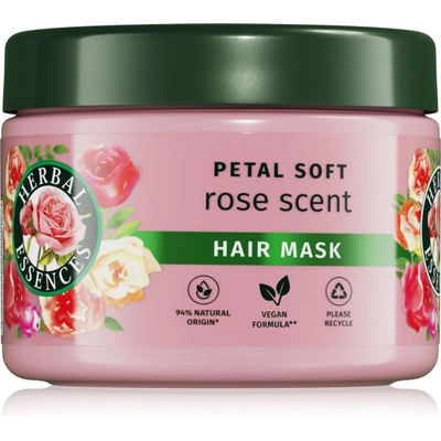 Herbal Essences Rose Scent Petal Soft maska na suché vlasy 300 ml