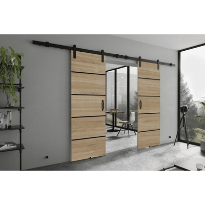 KIER Posuvné dvere LORNI PLUS DUO dub sonoma 212 cm