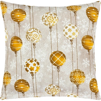 BELLATEX 55/129 vianočné gule zlaté 45 x 45 cm