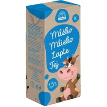 Euromilk Trvanlivé polotučné mlieko 1,5% 1 l