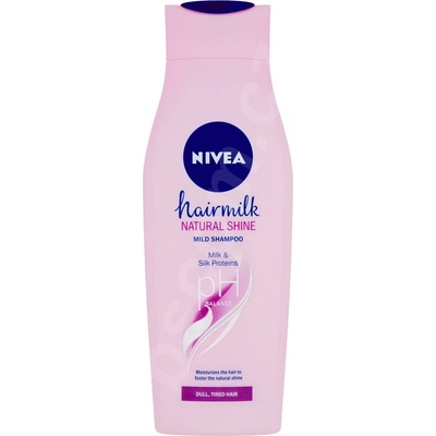 Nivea Hairmilk Shine pečující šampon 400 ml