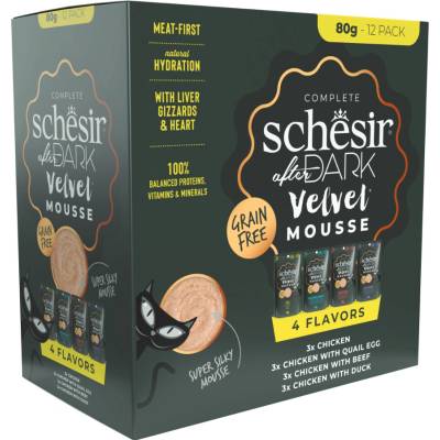 Schesir After Dark Velvet Mousse 12 x mix balenie 4 druhy 80 g