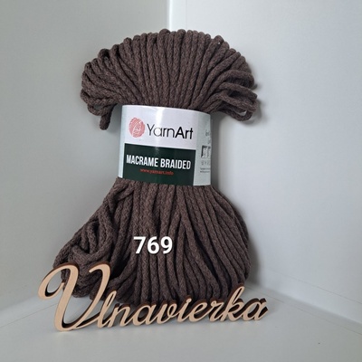 YarnArt Macrame Braided 769 hnedá tmavá