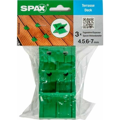 Spax Křížky pro spáry na terasu (4, 5, 6, 7 mm), 3 ks