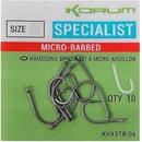 Korum Xpert Specialist Micro Barbed Hooks vel.12 10 ks