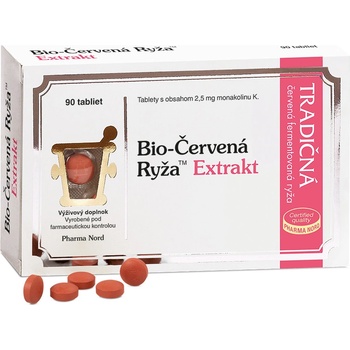 Bio-Červená Ryža Extrakt s monakolínom K 90 tabliet