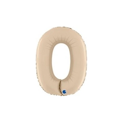 GRABO fóliový balónek ČÍSLICE KRÉMOVÁ 0 66cm,26 nafukovací