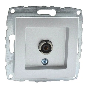 Image 1 of VITO РОЗЕТКА tv МЕХ. КРАЙНА mono despina СРЕБРО (mn-500-002105-138)