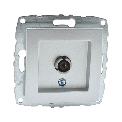 VITO РОЗЕТКА tv МЕХ. КРАЙНА mono despina СРЕБРО (mn-500-002105-138)