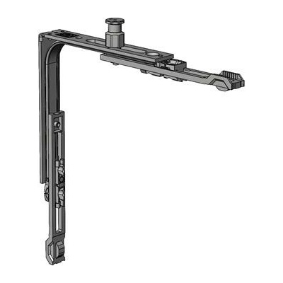 WINKHAUS rohový převod E1.N.BS16 prodloužená vůle šroubu 10-12 mm stříbrná