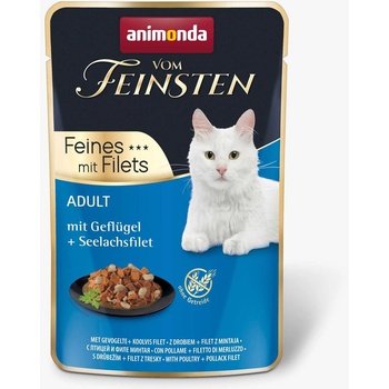 Animonda Vom Feinsten Cat Adult - птиче месо и филе от треска 85 г