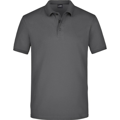 James & Nicholson polokošile JN 710 elastická krátký rukáv pánská COT-02071007503 šedá grafitová