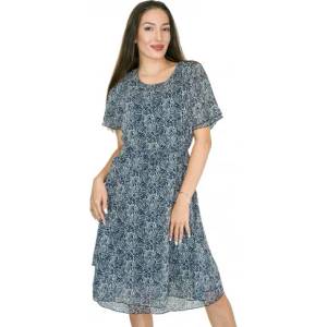 mar. fashion Лятна рокля с къс ръкав в черно и бяло (wt11)