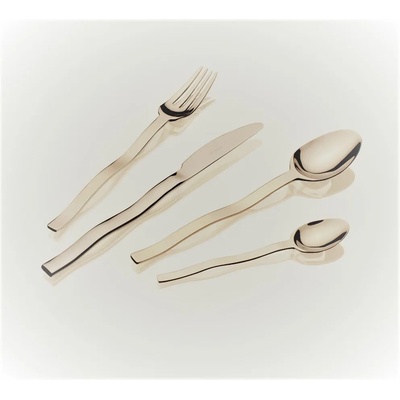 Herdmar (Португалия) Комплект прибори за хранене HERDMAR SWING със златно PVD покритие - 24 части (Herdmar 062-3024-0117-010-0006)